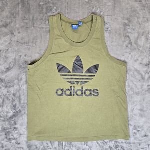 Adidas Originals Tank Top Sleeveless Muscle Shirt Size Medium Green
